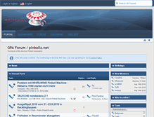 Tablet Screenshot of pinballz.net